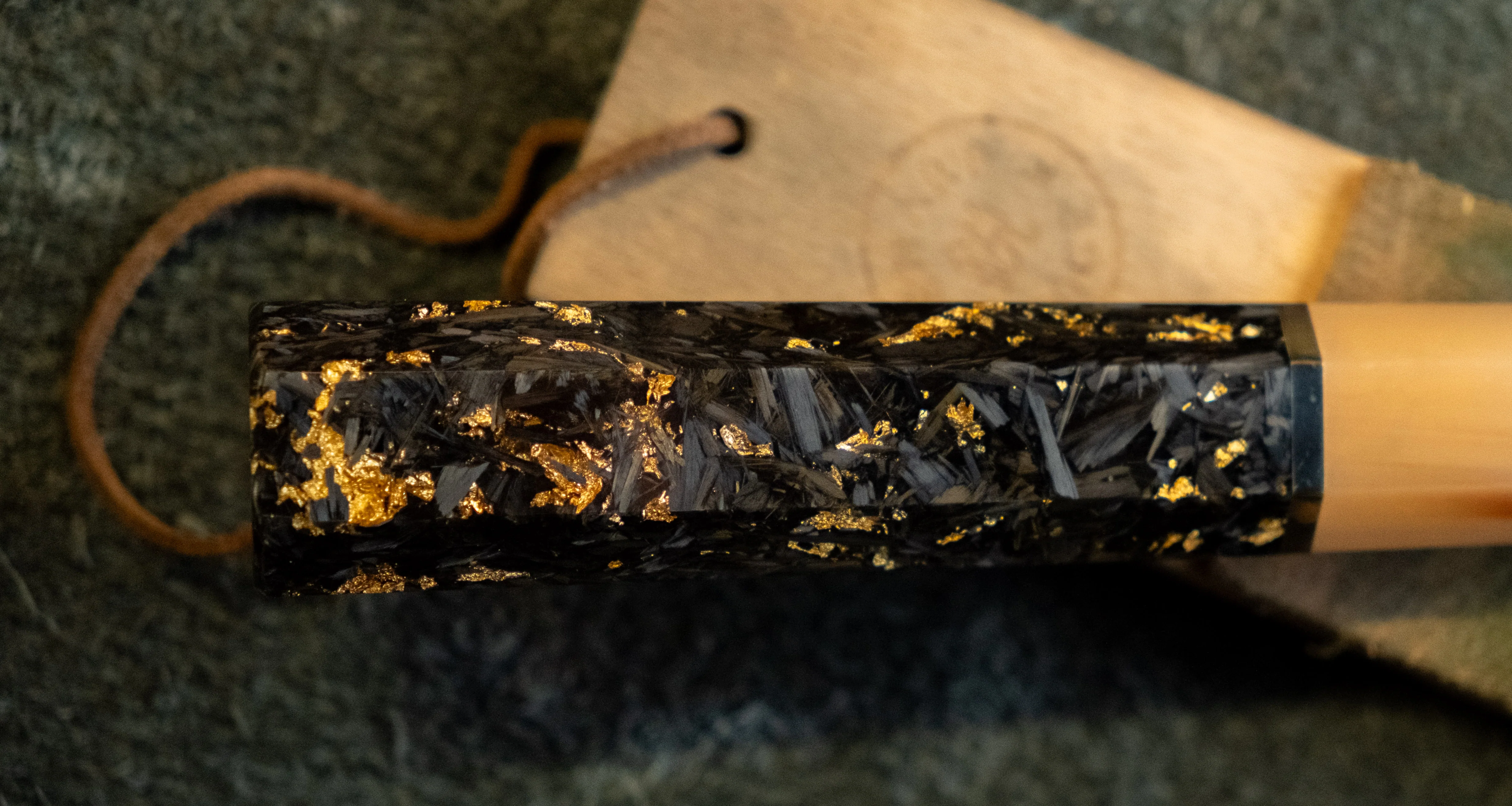 HAP-40 Santoku Black Gold Carbon 180mm (7.1") - Image 10