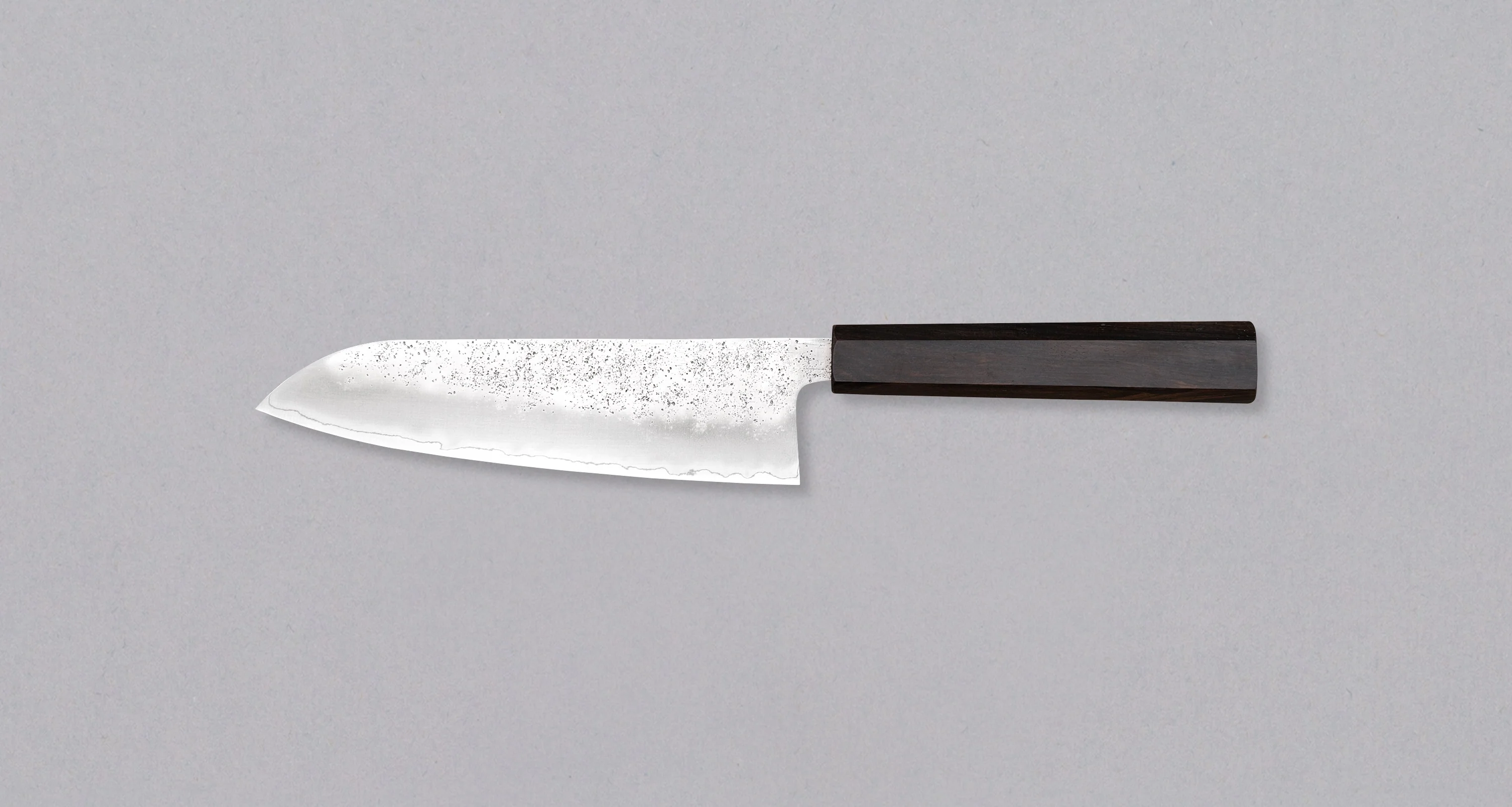 Hatsukokoro Ginrei Santoku Ginsanko Nashiji Ebony 170mm (6.7") - Image 2