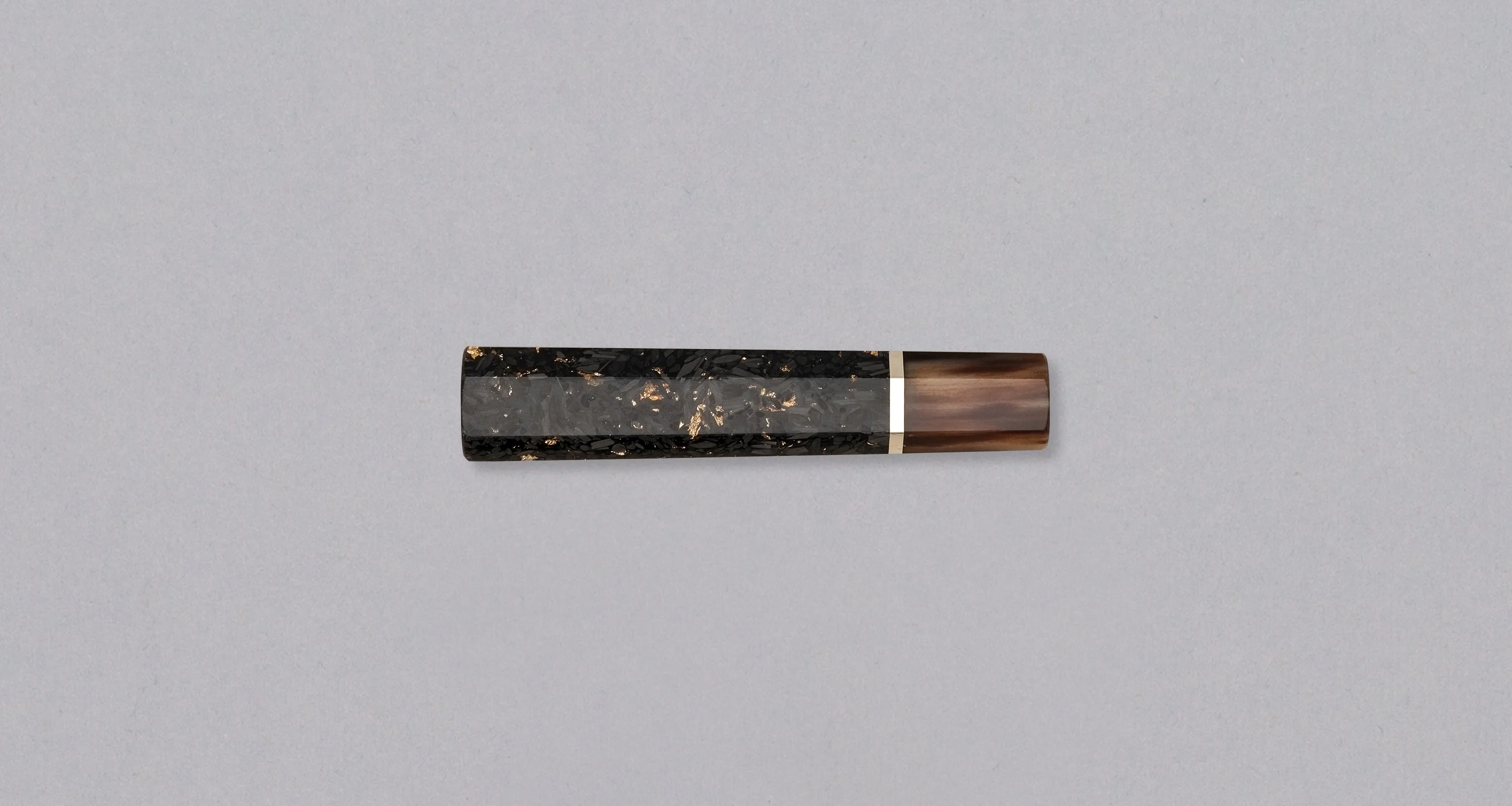 Japanese handle - Gold Carbon / Blond Buffalo [octagonal]