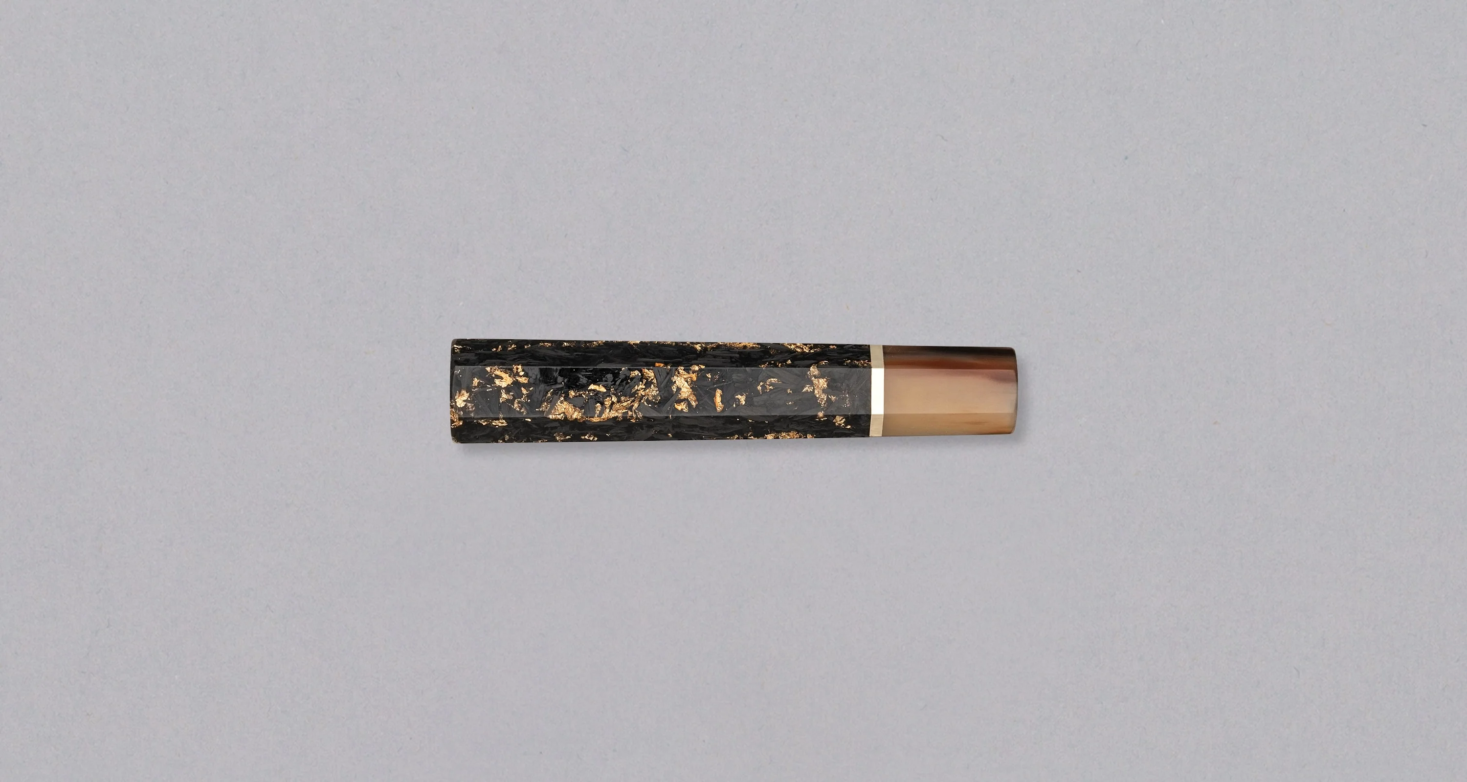 Japanese handle - Gold Carbon / Blond Buffalo [octagonal] - Image 2