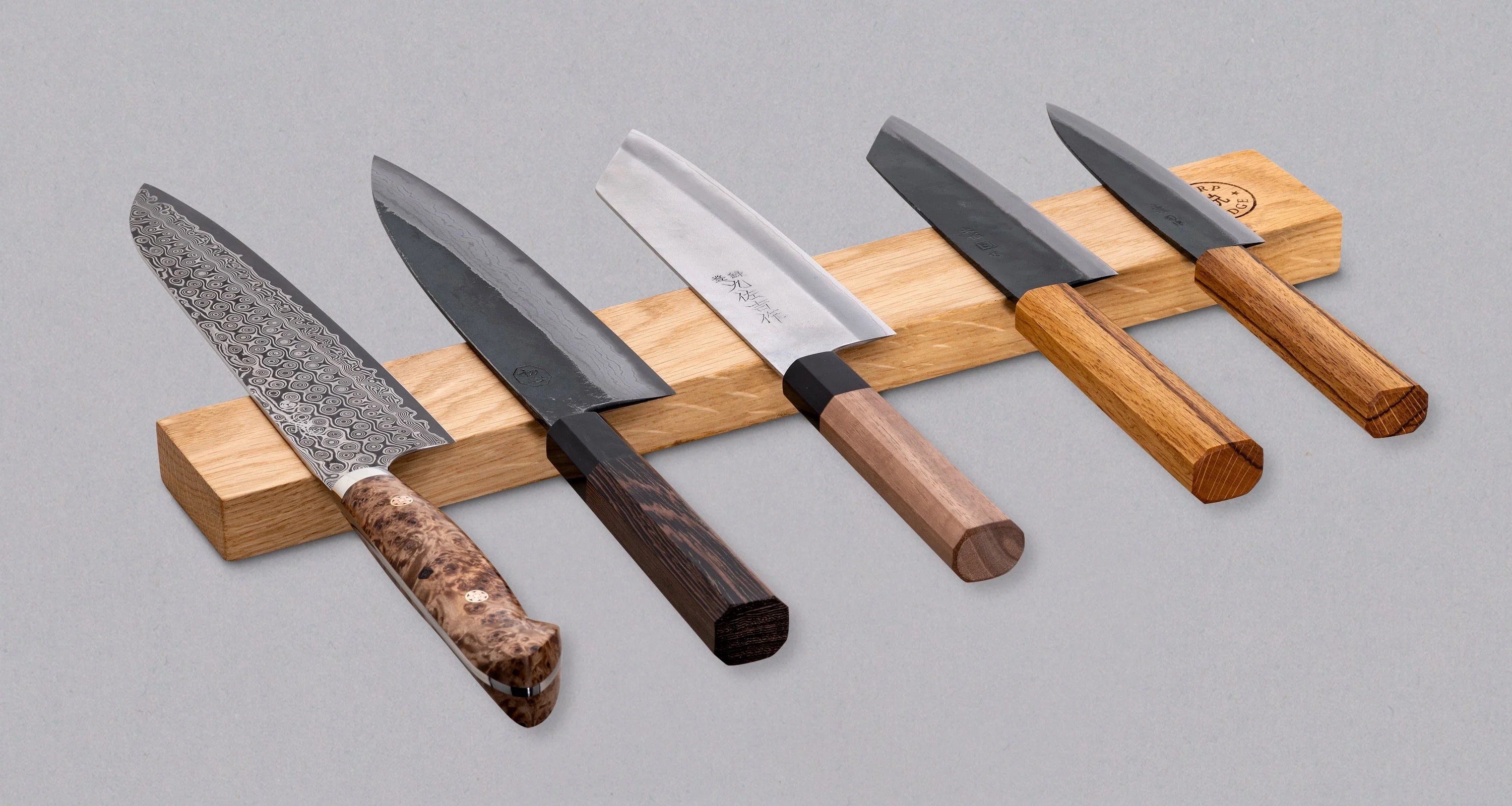 Magnetic Knife Holder Oak [5 knives] - Image 3