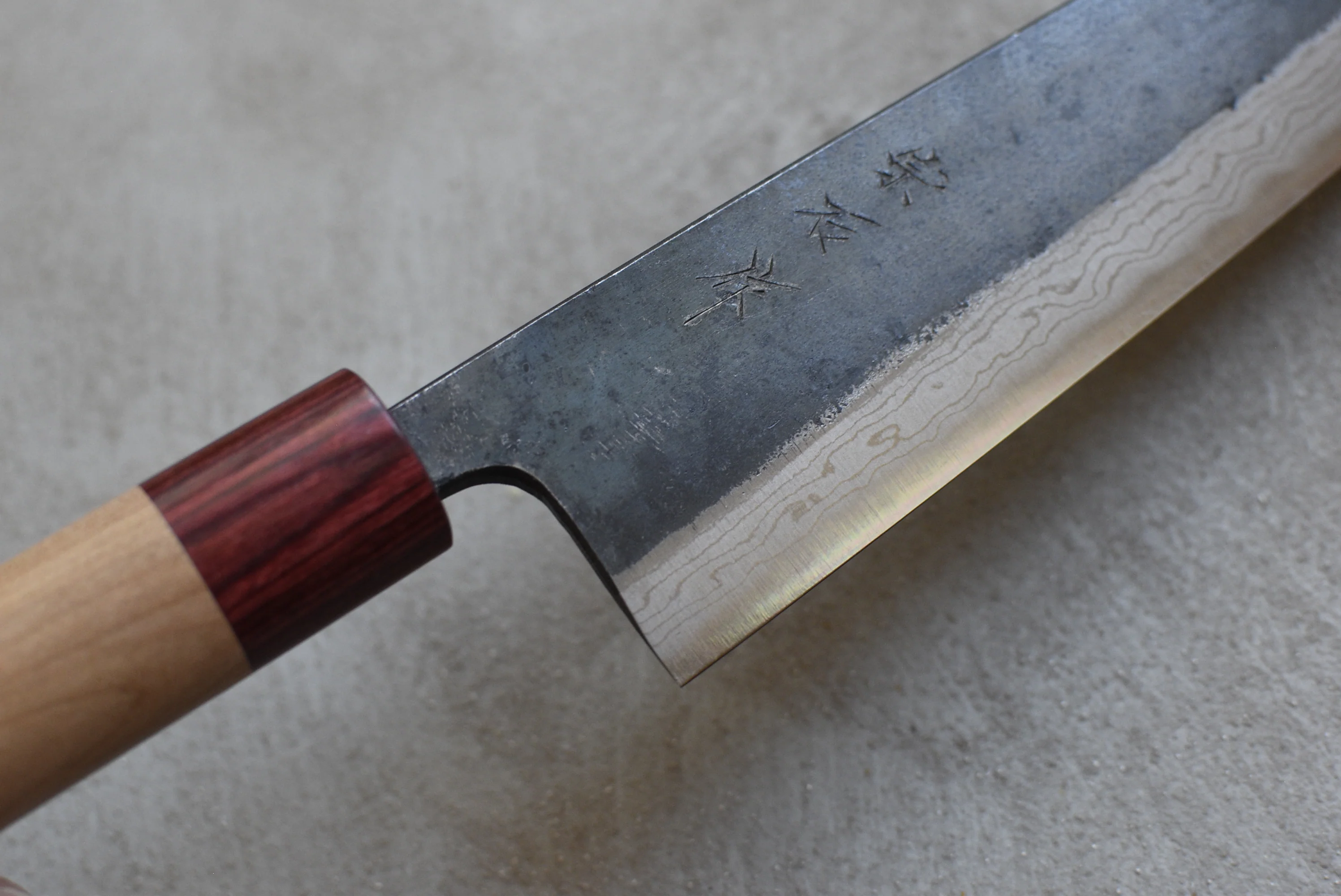 Muneishi Nakiri Ao Damascus 165mm (6.5") - Image 3