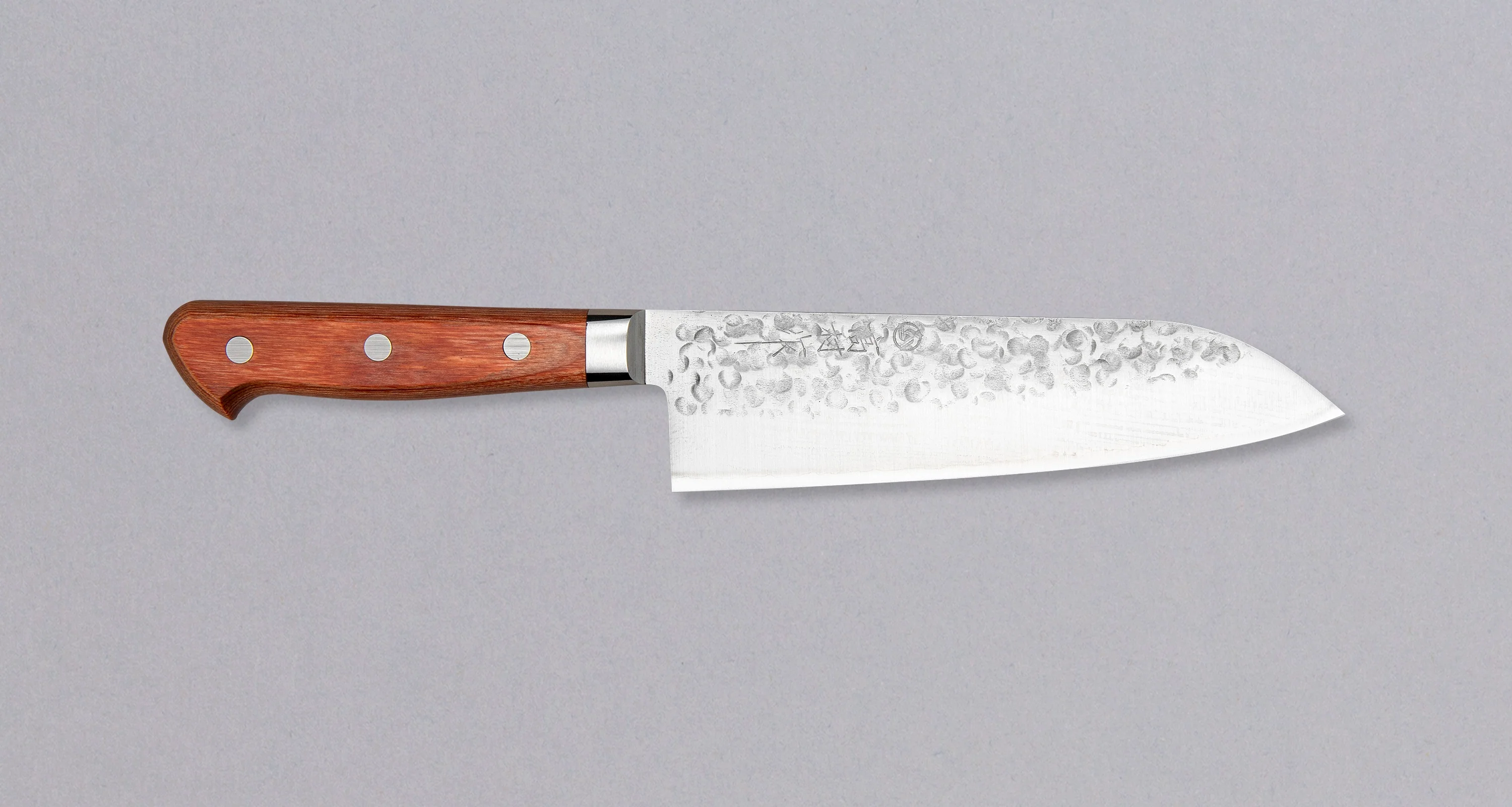 Takamura Santoku Tsuchime Chromax Brown 170mm (6.7")